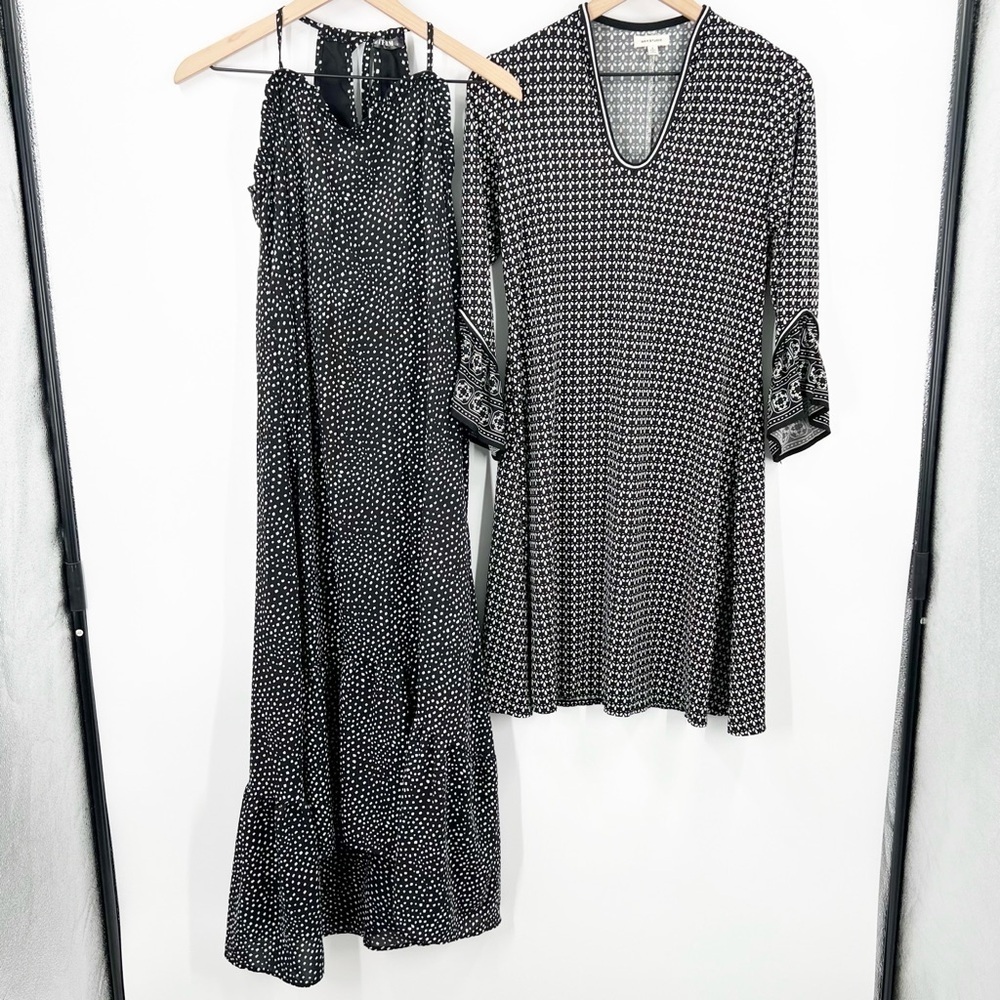 Black and White Patterned Dress Bundle